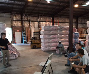 ABS Coastal workers in training in the company warehouse.